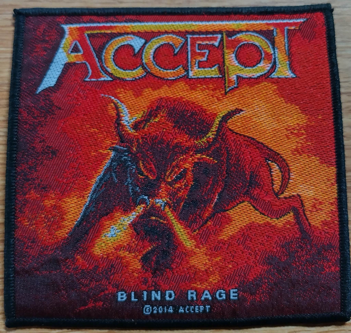 Accept bling rage Woven Patch