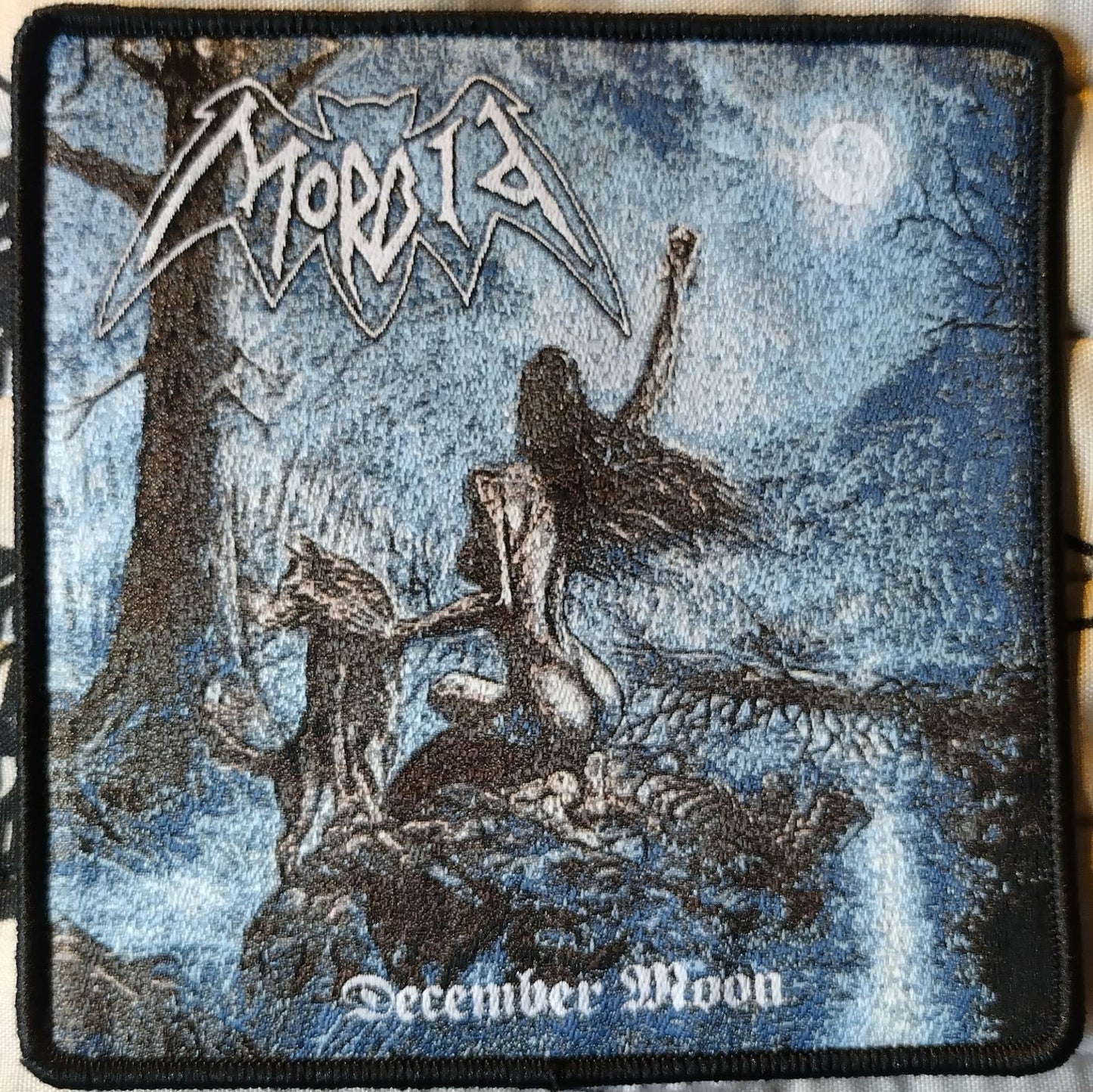 Morbid December Moon Woven Patch