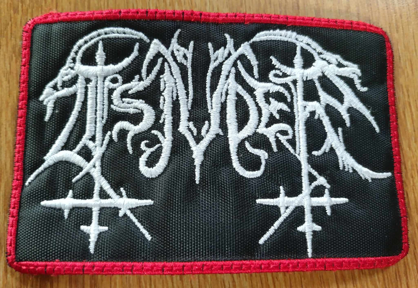 Tsjuder name Patch red border