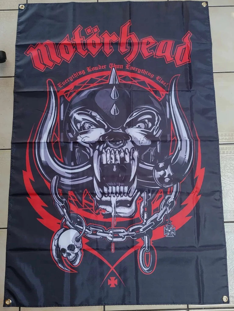 Motohead Warpig Banner Flag
