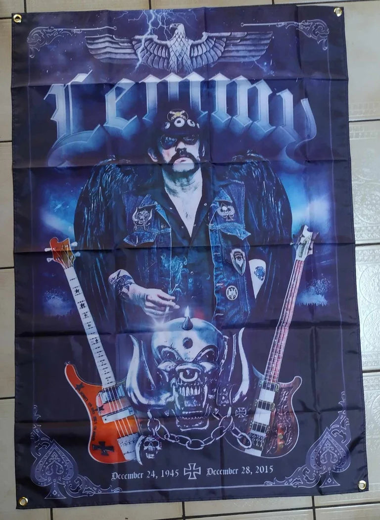 Motorhead Lemmy Banner Flag