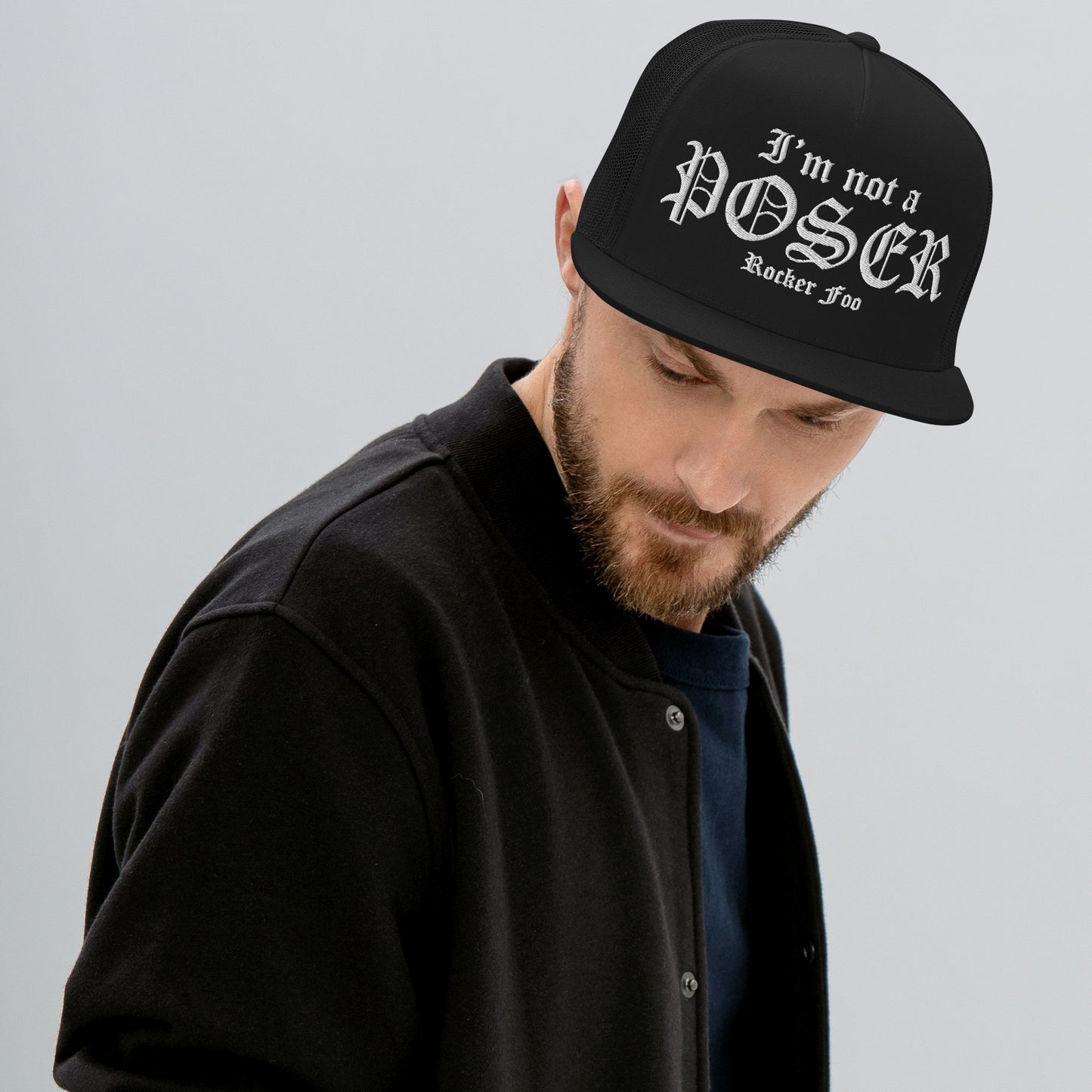 Rocker Foo "I'm not a Poser" Trucker Hat