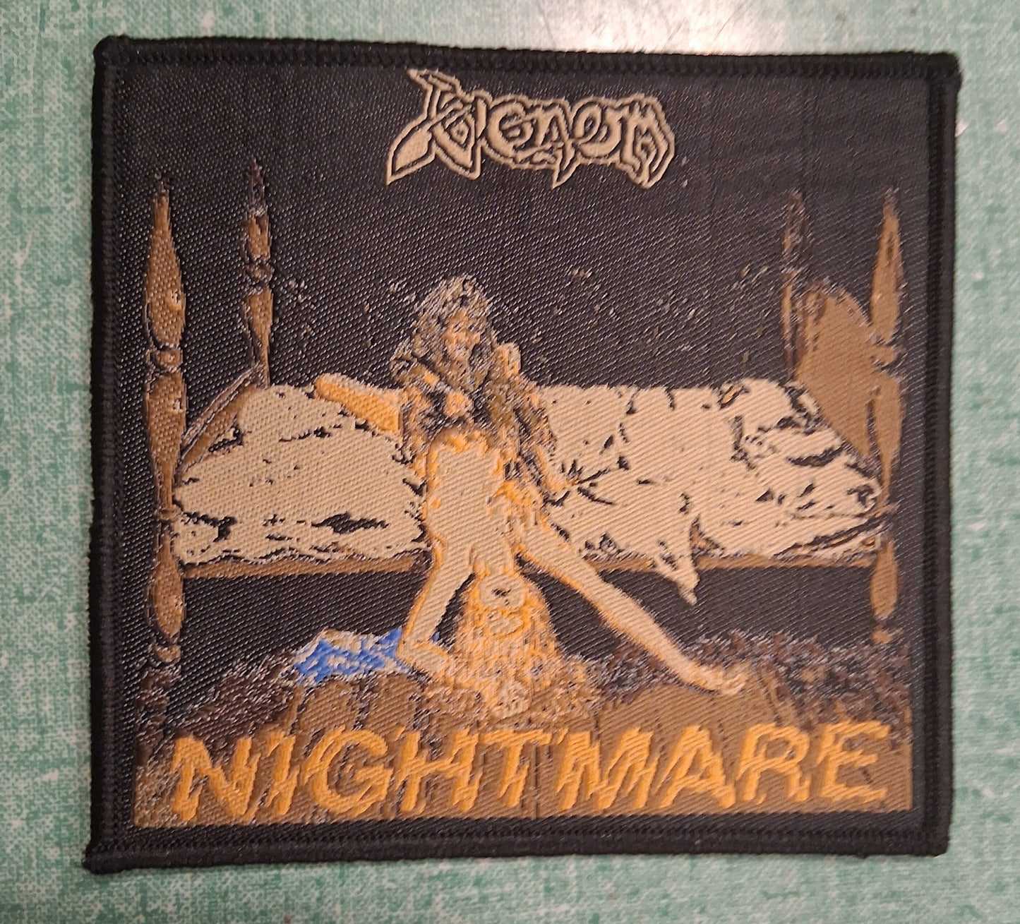 Venom nightmare Black Border Woven Patch
