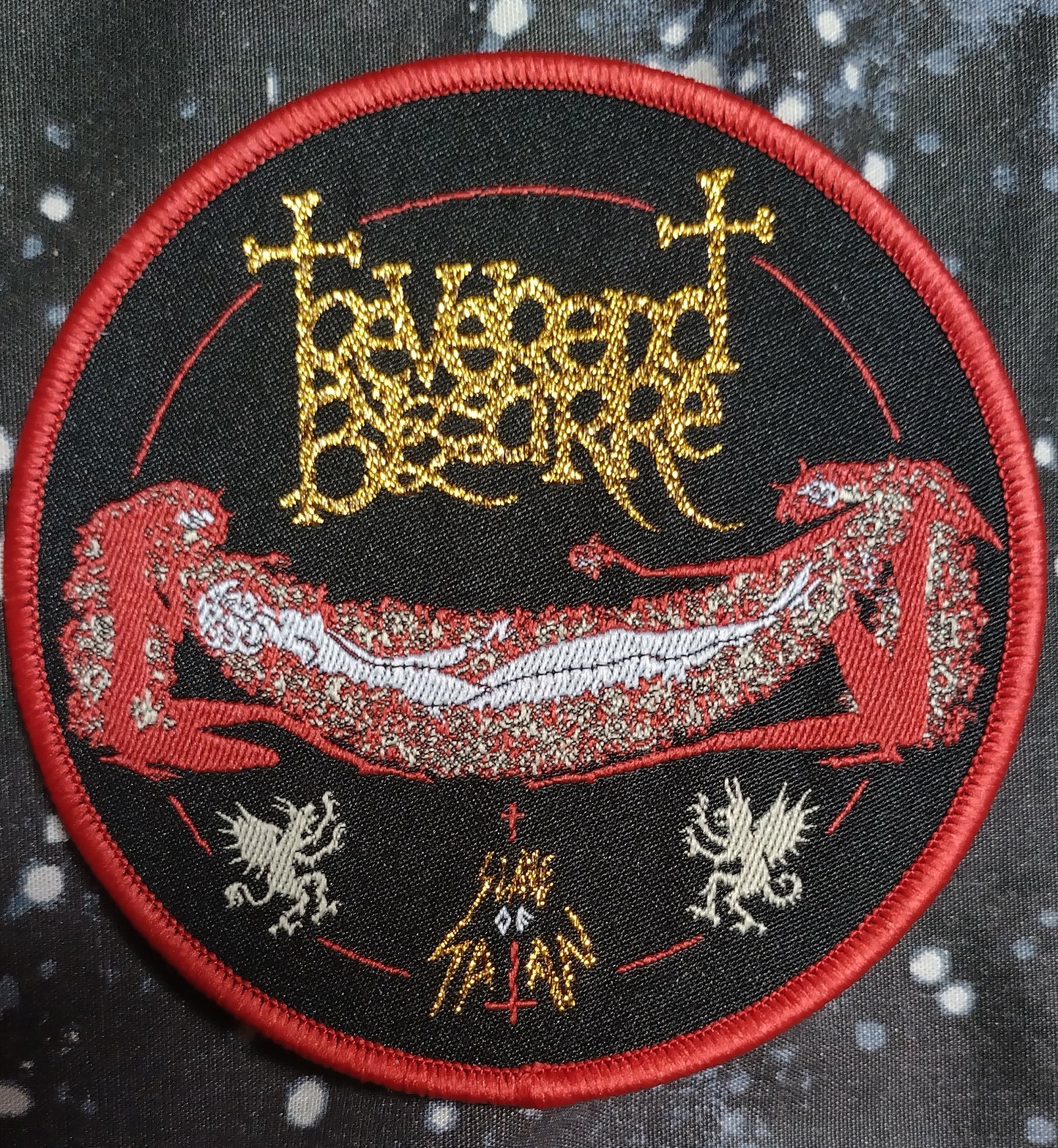 Reverend Bizarre Circle Woven Patch