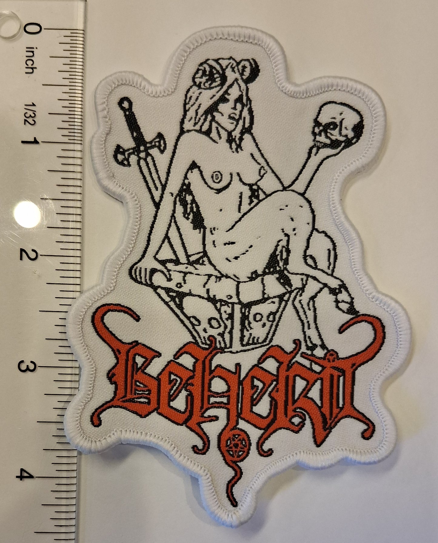 Beherit demon woman Woven Patch