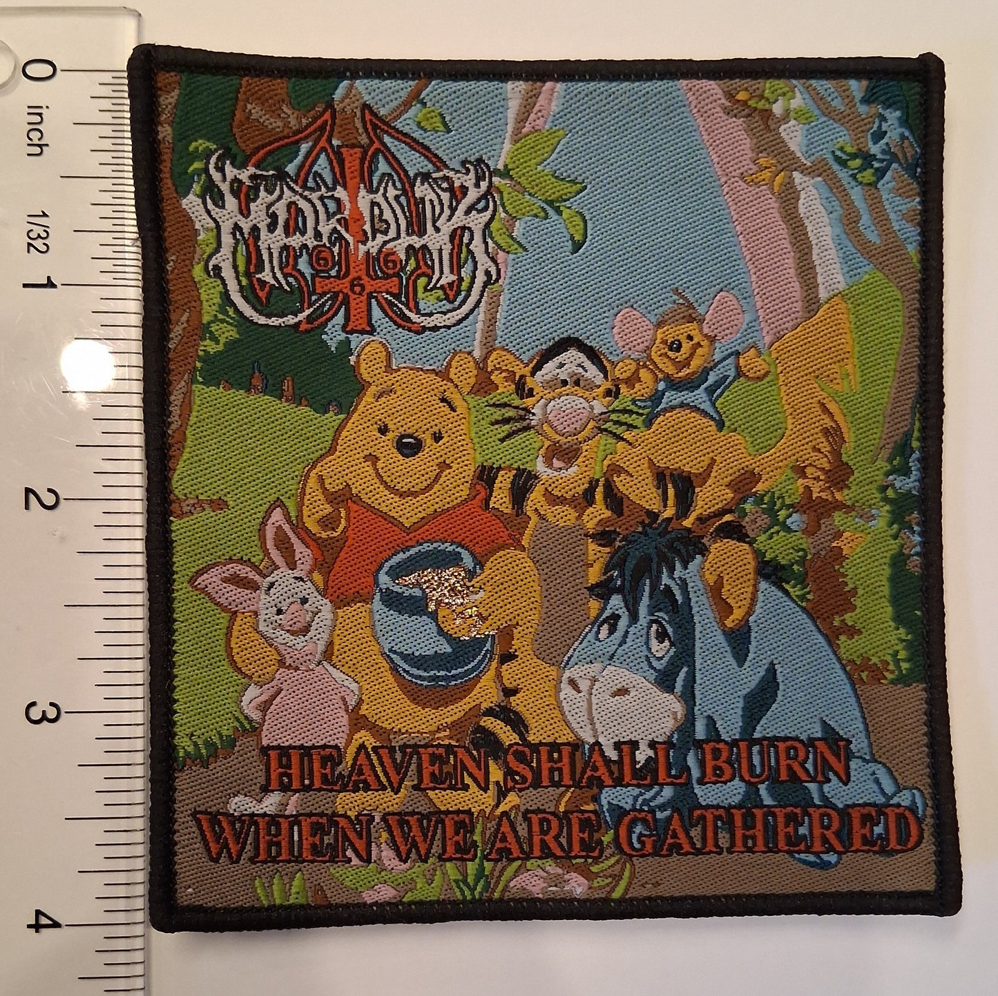 Marduk Heaven shall burn WINNIE THE POOH Woven Patch