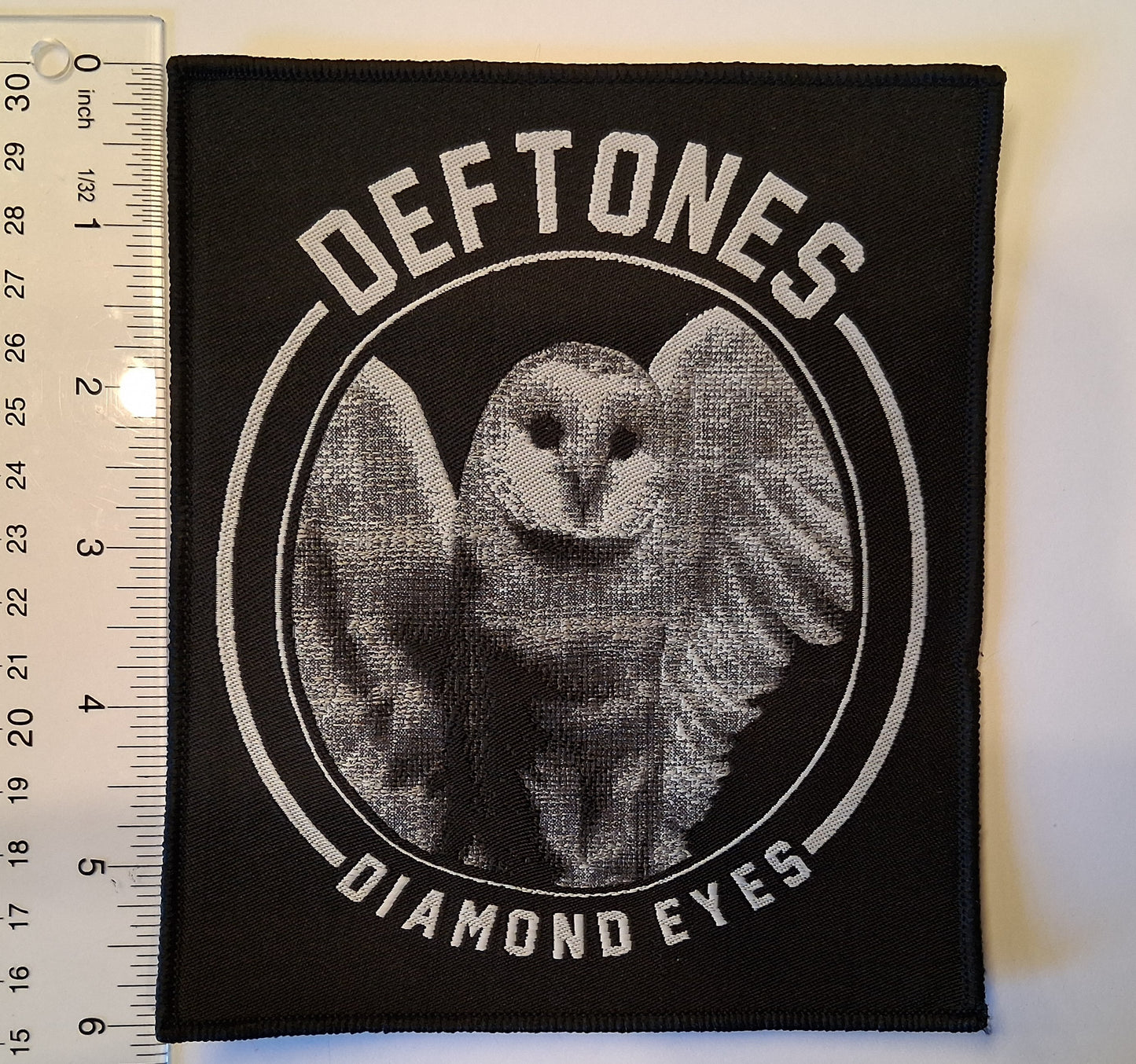 Deftones Diamond eyes black Border Woven Patch