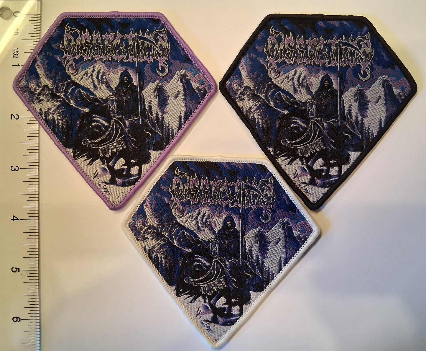 Dissection Storm Of The Lights Bane Diamond shaped Woven patch