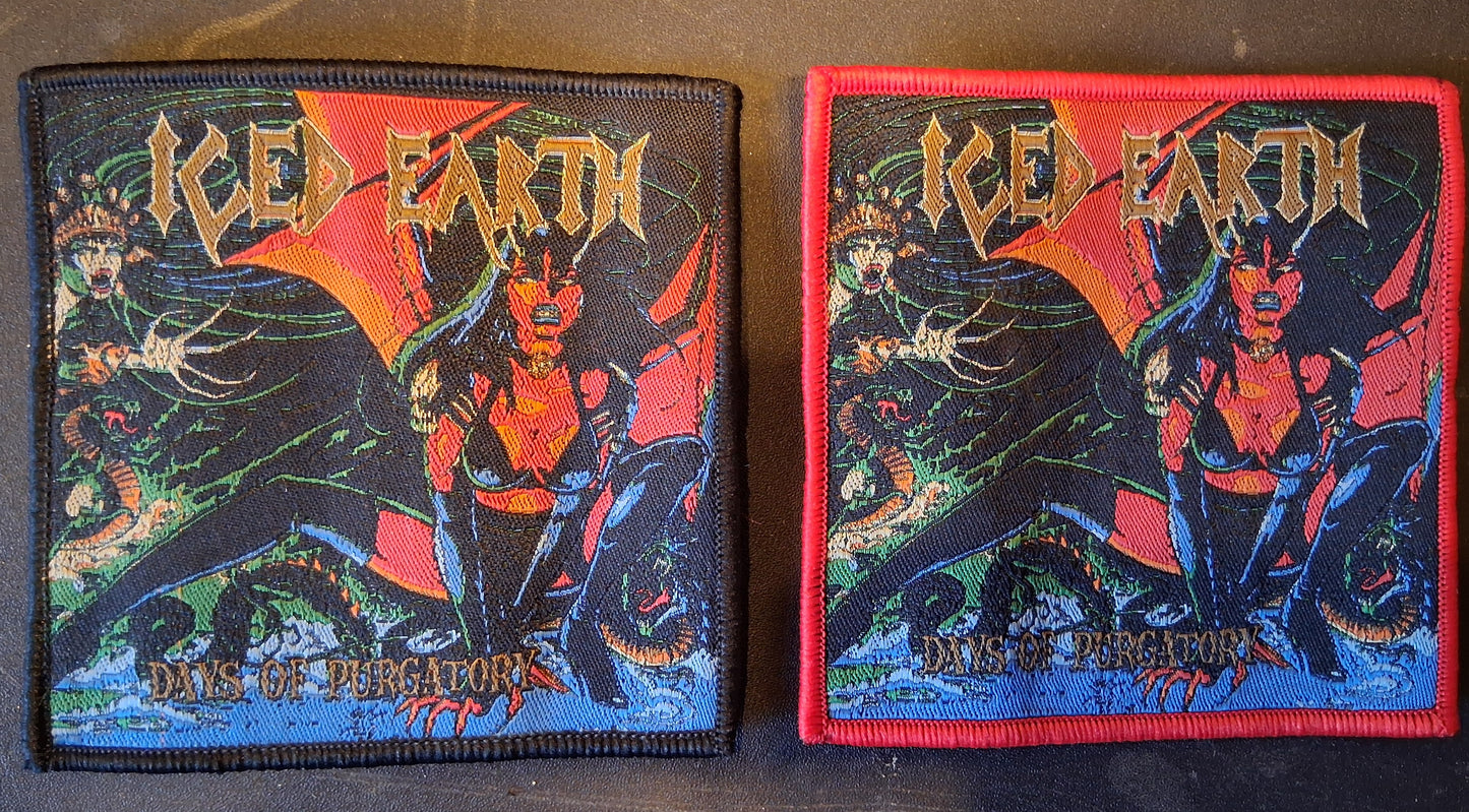 Iced Earth days of Purgatory Woven Patch
