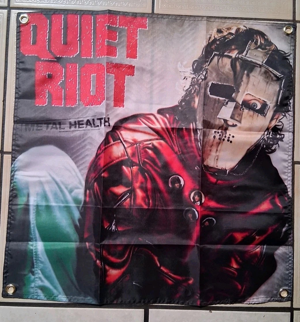 Quiet Riot Metal Health 2x2 Ft Banner Flag