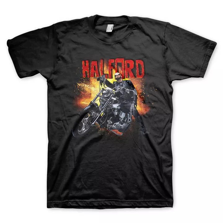 Halford Motorcycle T-SHIRT (Rob Halford Judas Priest)