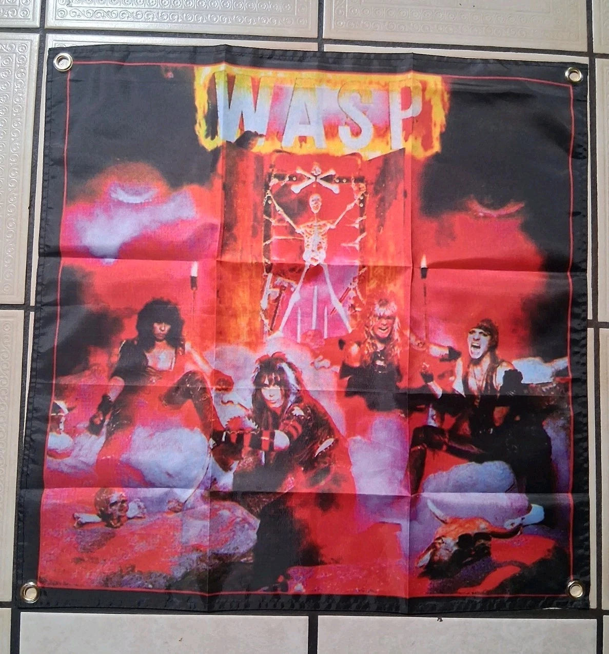 W.A.S.P. Debut Album 2x2 Ft Banner Flag