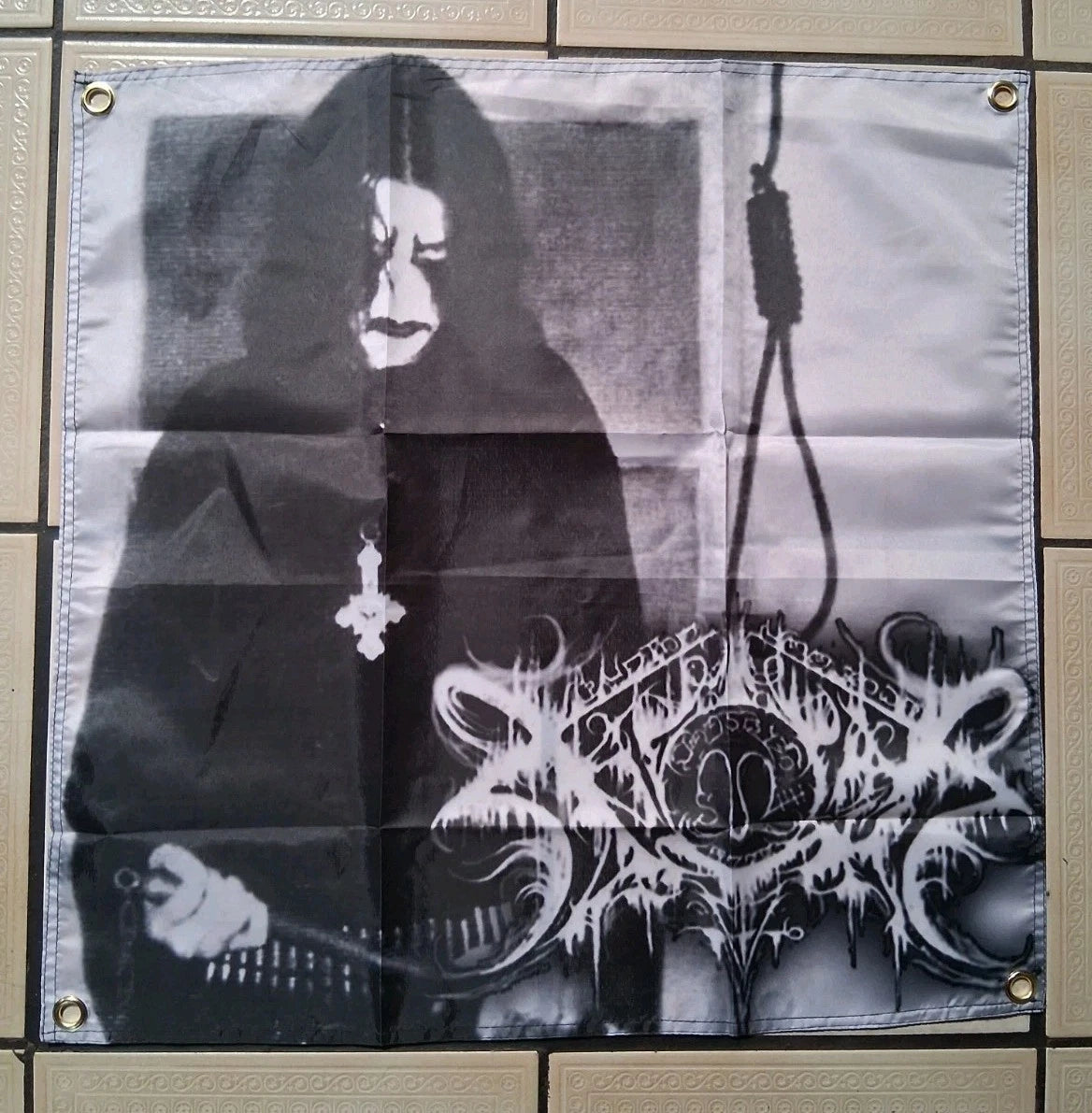 Xasthur Black Metal 2x2 Ft Flag Banner