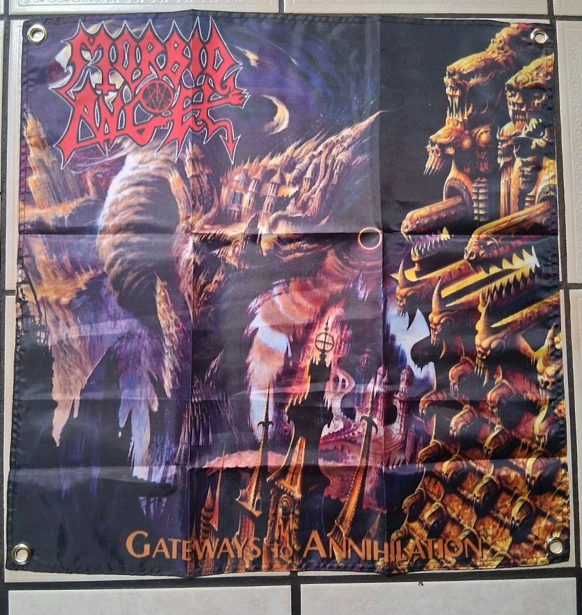 Morbid Angel Gateways to Annihilation 2ft X 2ft Banner Flag