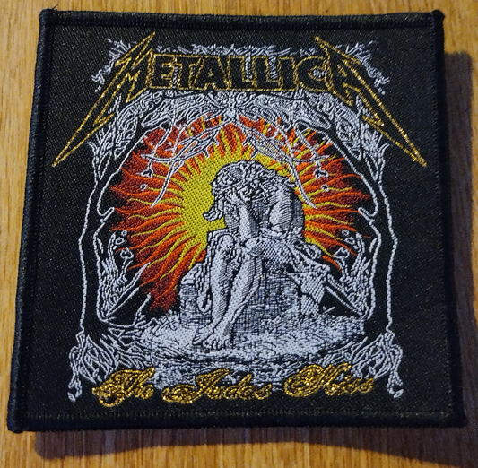 Metallica the Judas kiss black border Woven Patch