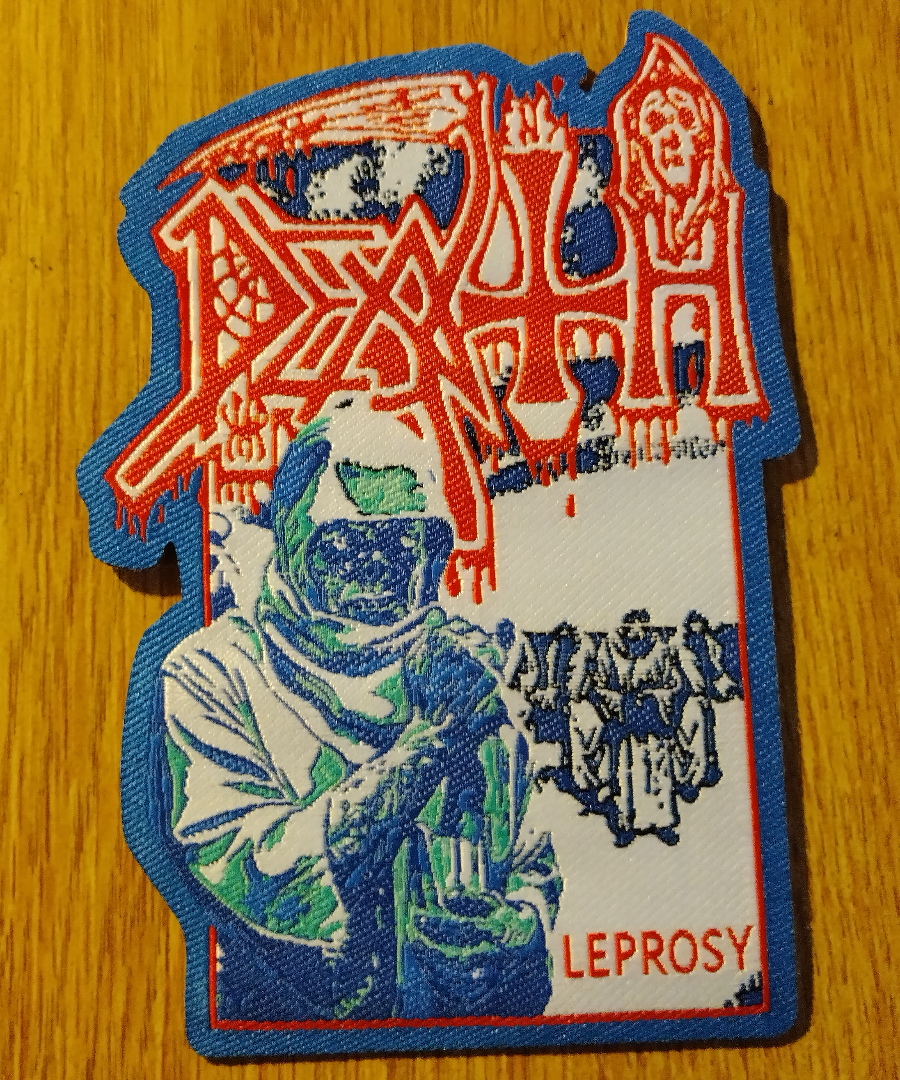 Death Leprosy laser cut Woven Patch