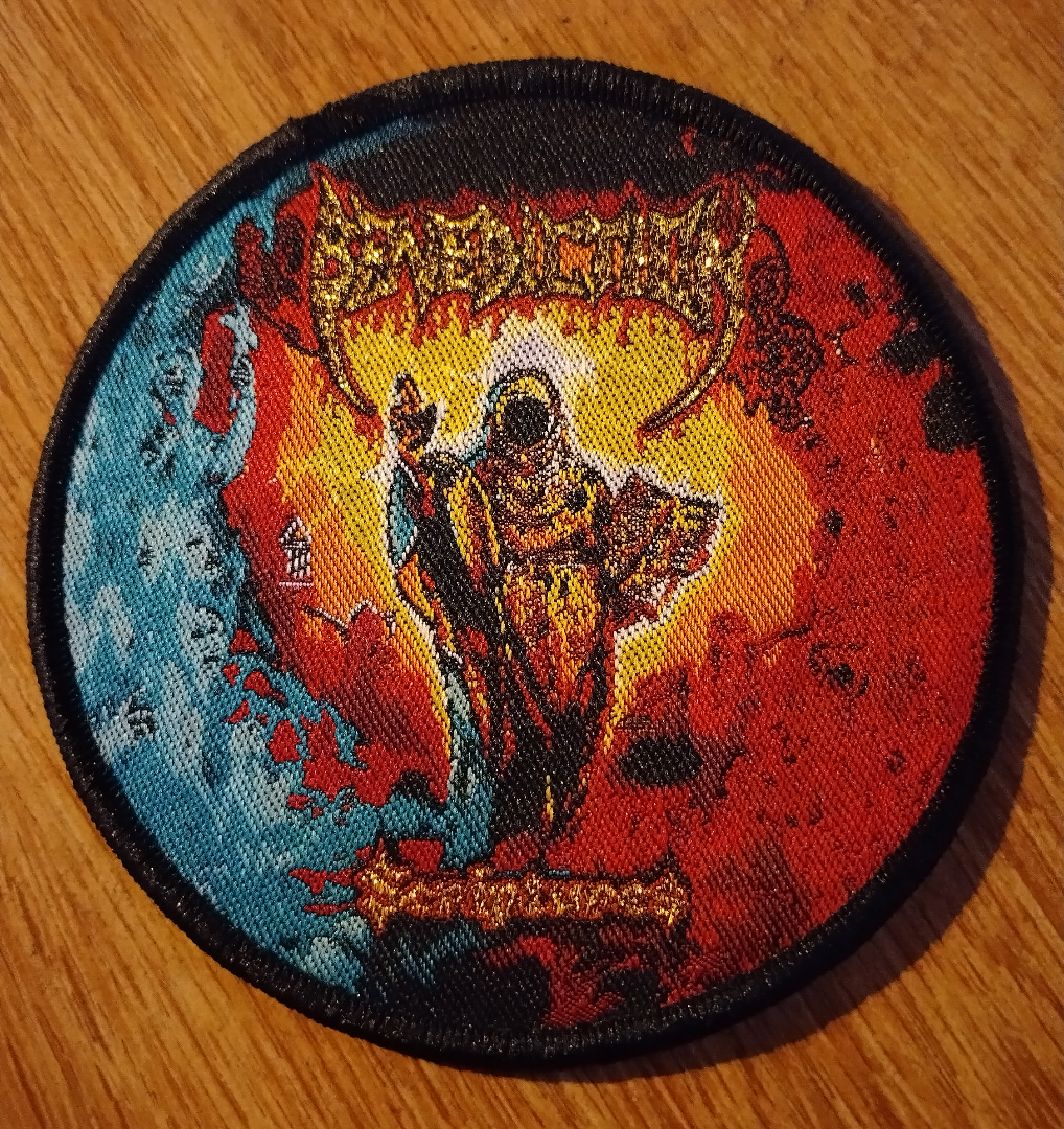 Benediction scriptures Black Border circle Woven Patch