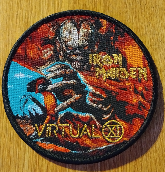 Iron Maiden virtual xi Black border Woven Patch