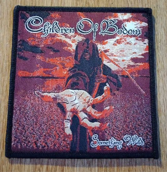 Children of Bodom something wild Black border Woven Patch