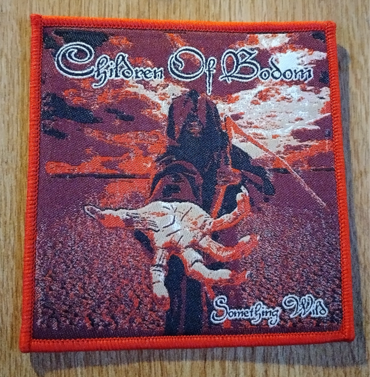 Children of Bodom something wild Red border Woven Patch