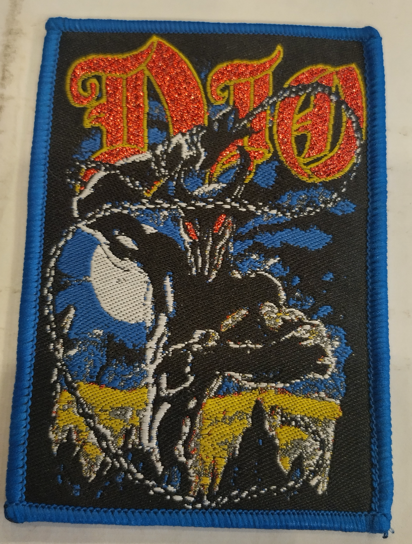 Dio Holy diver Blue border Woven Patch