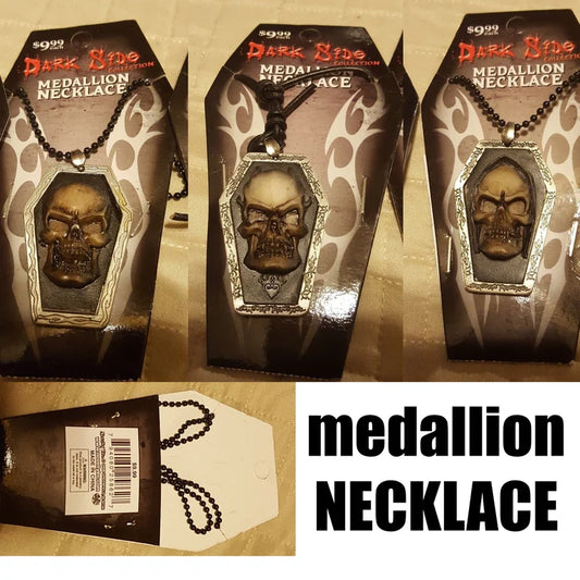 3 different Skull Medallion Necklace's for price of one.