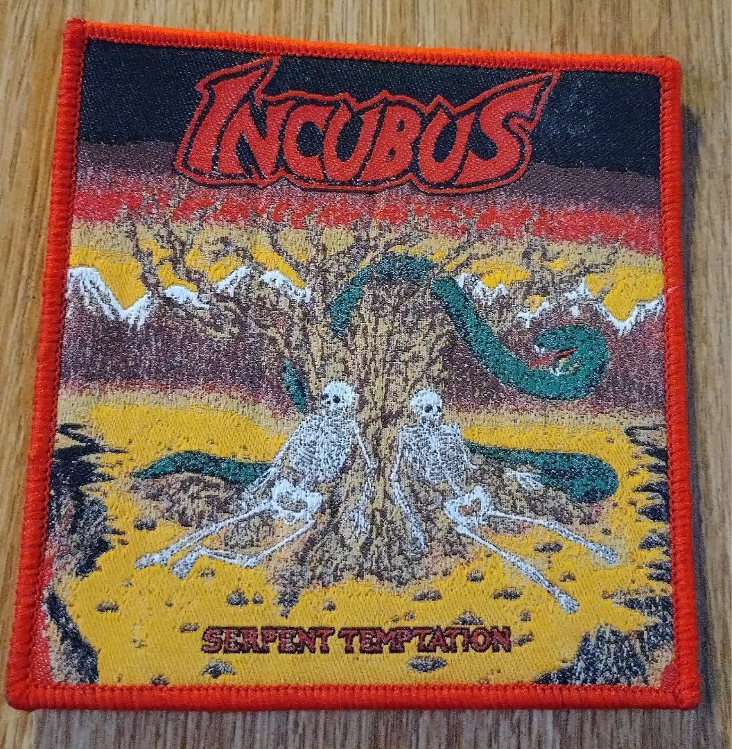 Incubus serpent temptation Red Border Woven Patch