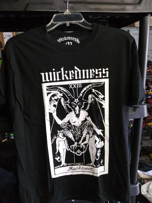 Baphomet Tarot Card T-Shirt by Wickedness