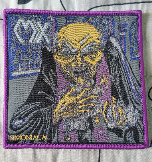 MX Simoniacal Purple border Woven Patch