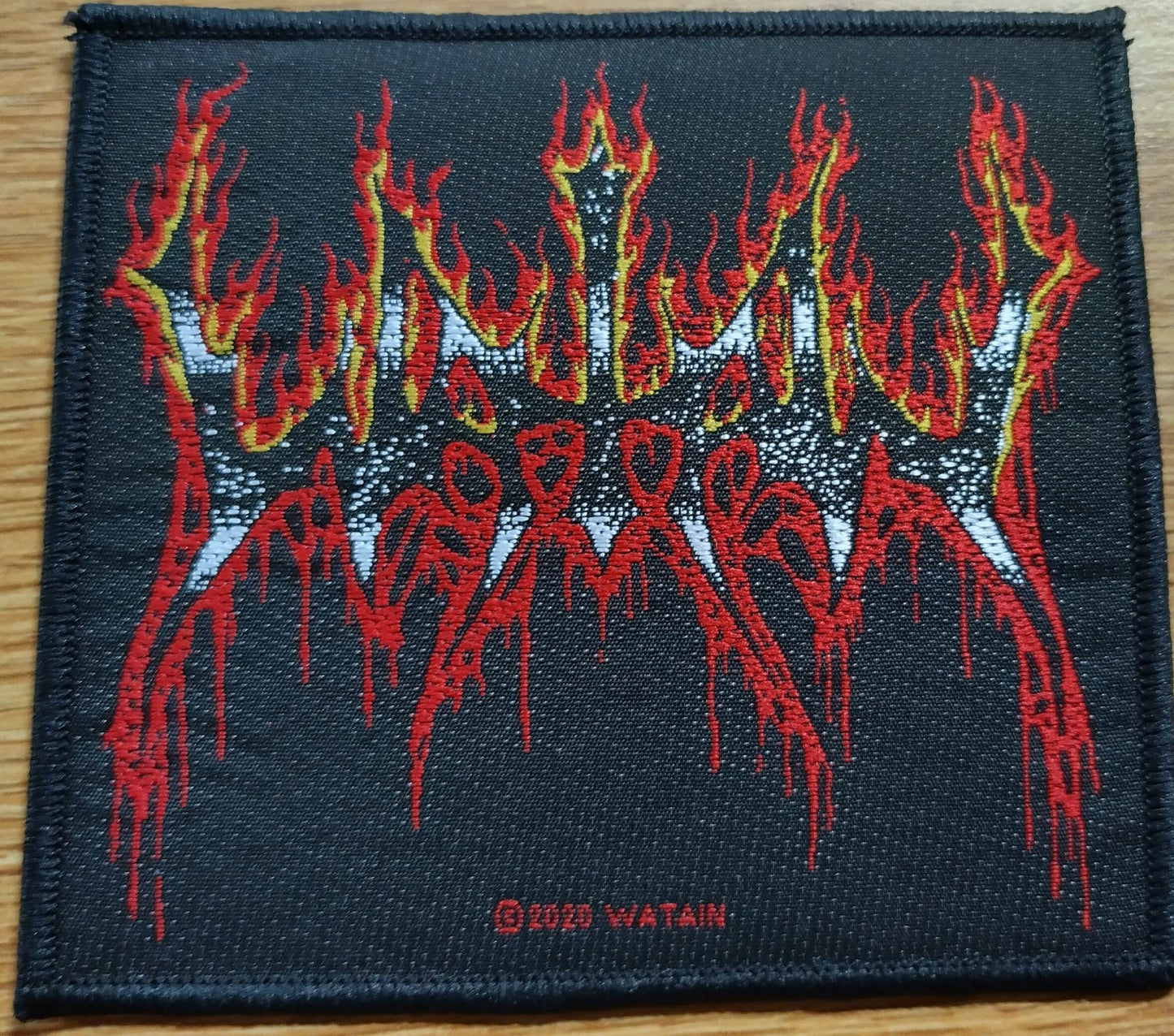 Watain logo flames Woven Patch