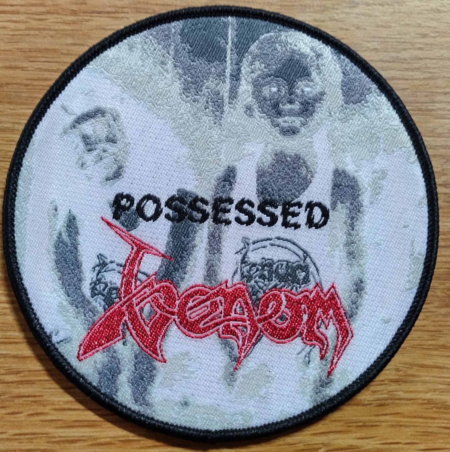 Venom Possessed Circle Woven Patch black border