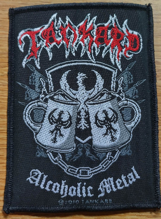 Tankard Alcoholic Metal Woven Patch