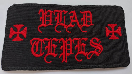 Vlad Tepes name Patch red letters