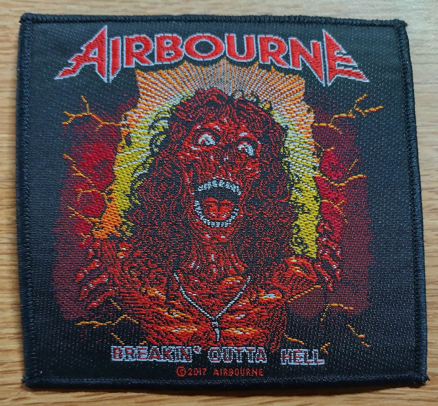 Airbourne breakin outta hell Woven Patch