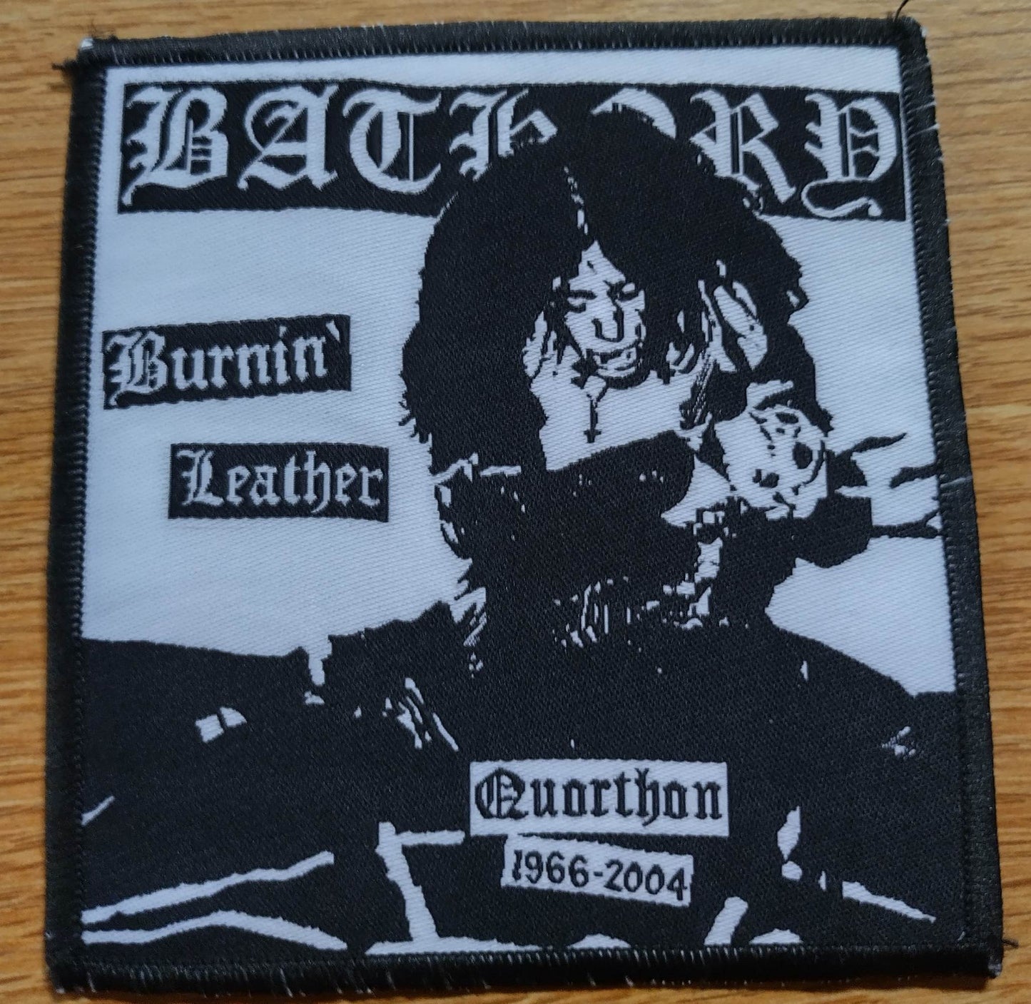 Bathory burnin leather Woven Patch