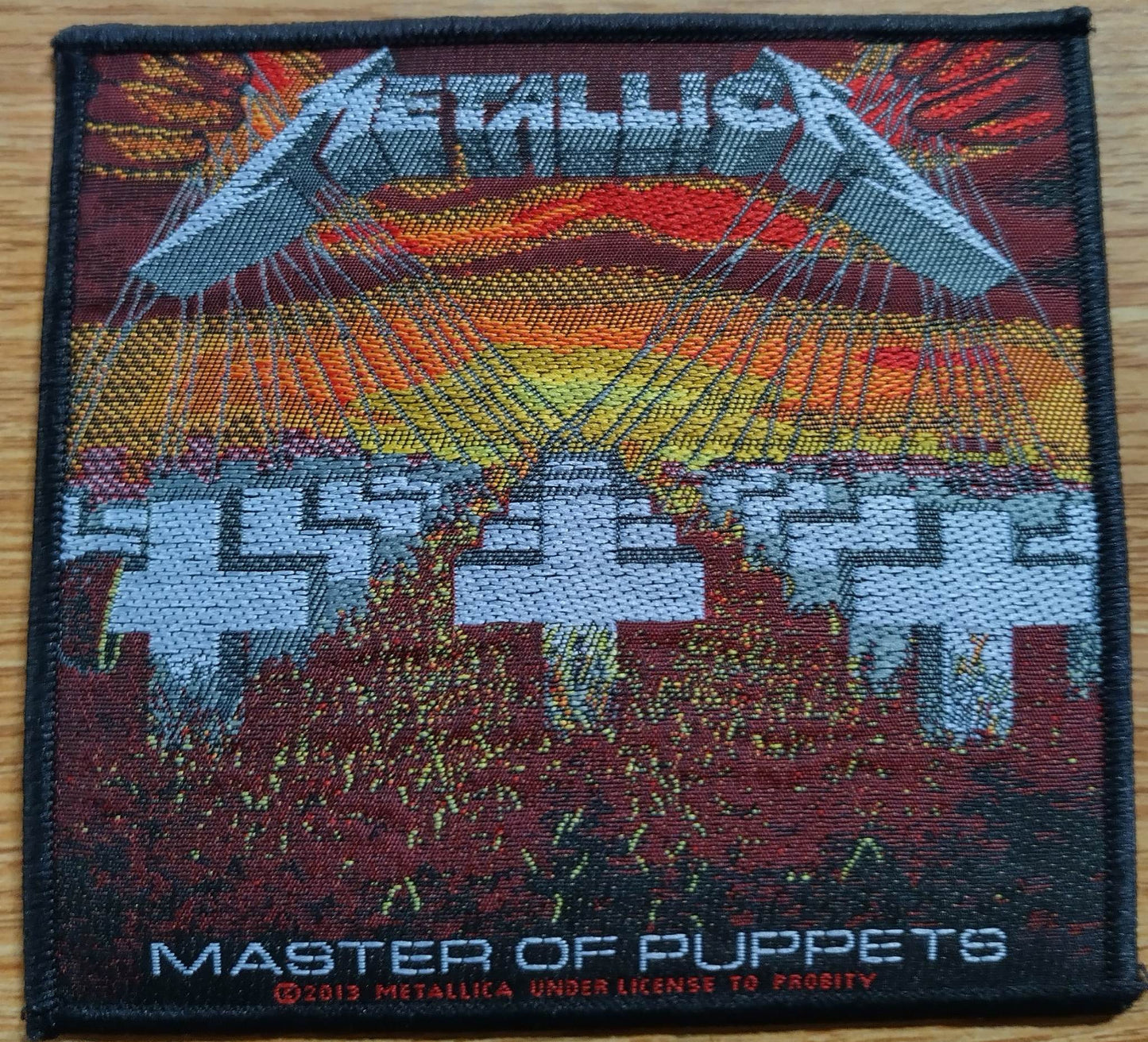 Metallica master of puppets Woven Patch