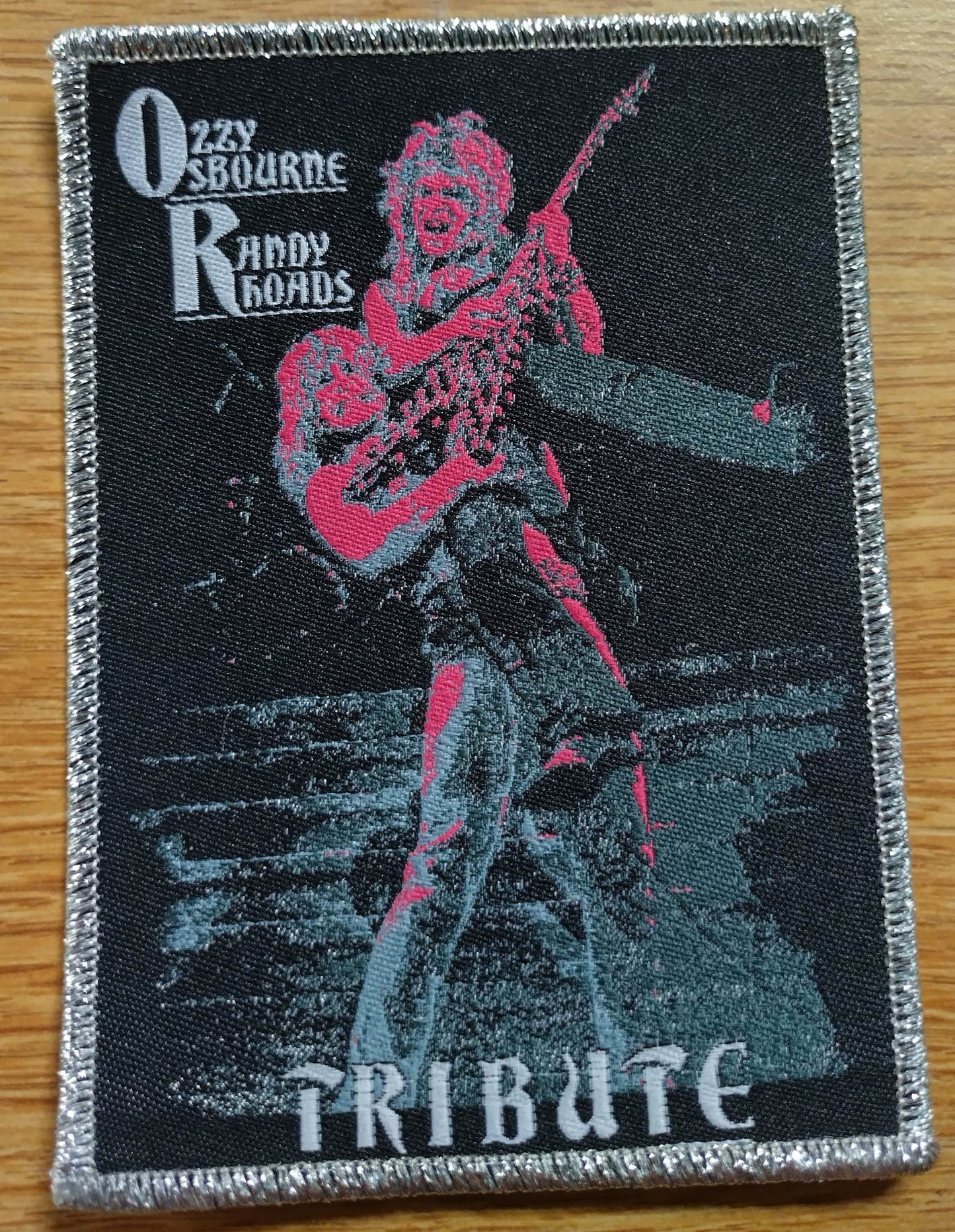 Ozzy Randy Rhodes tribute Woven Patch