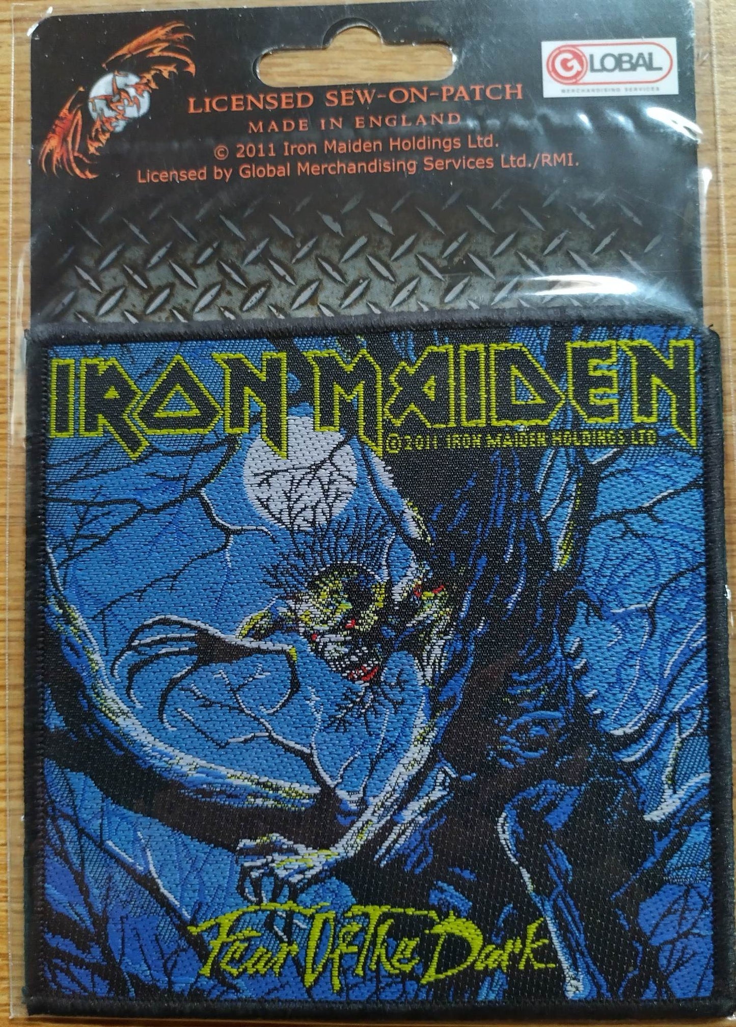 Iron Maiden fear of the dark Woven Patch