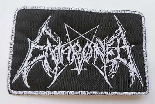 Enthroned name Patch white border