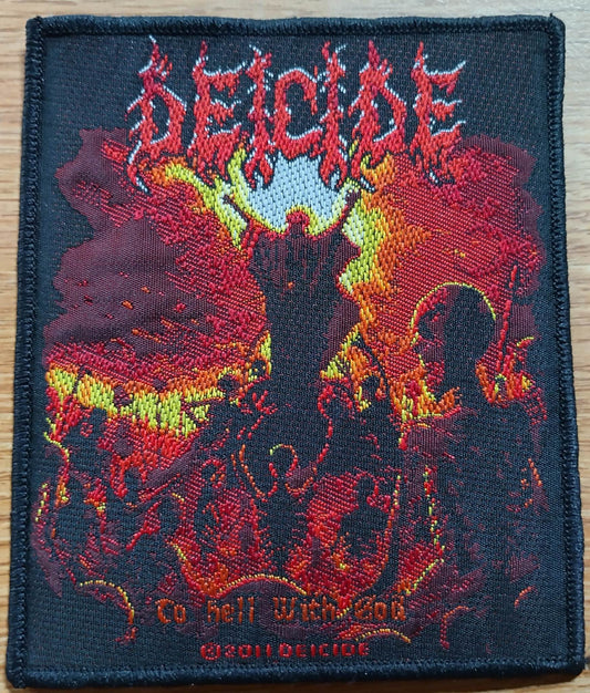 Deicide to hell with god Woven Patch