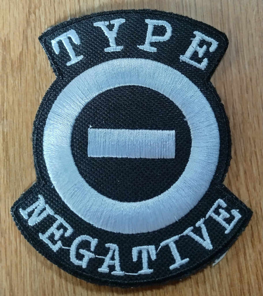 Type O Negative name Patch white letters