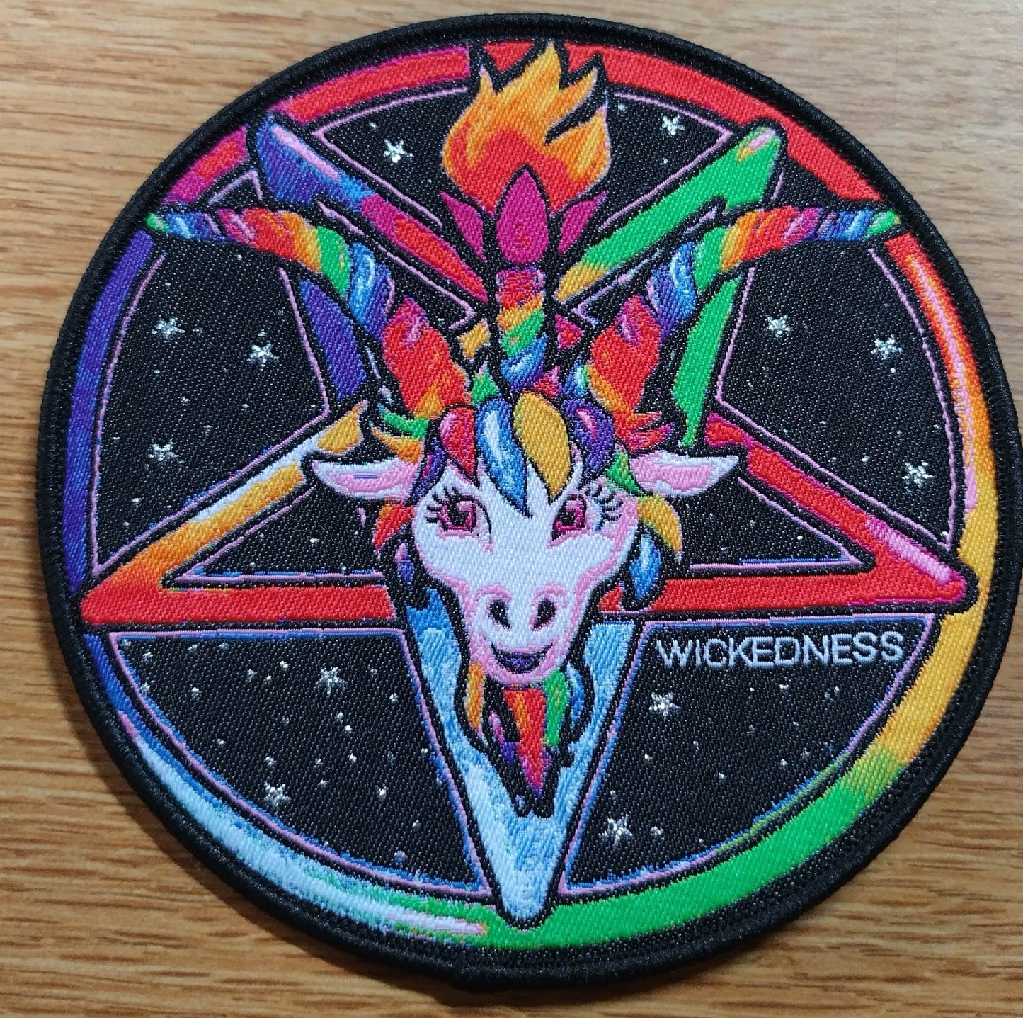 Cute Baphomet Woven Patch