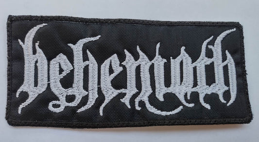 Behemoth name Patch white letters