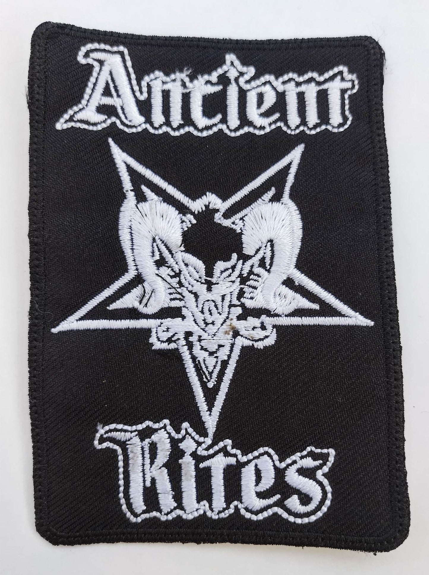 Ancient Rites ram pentagram Patch