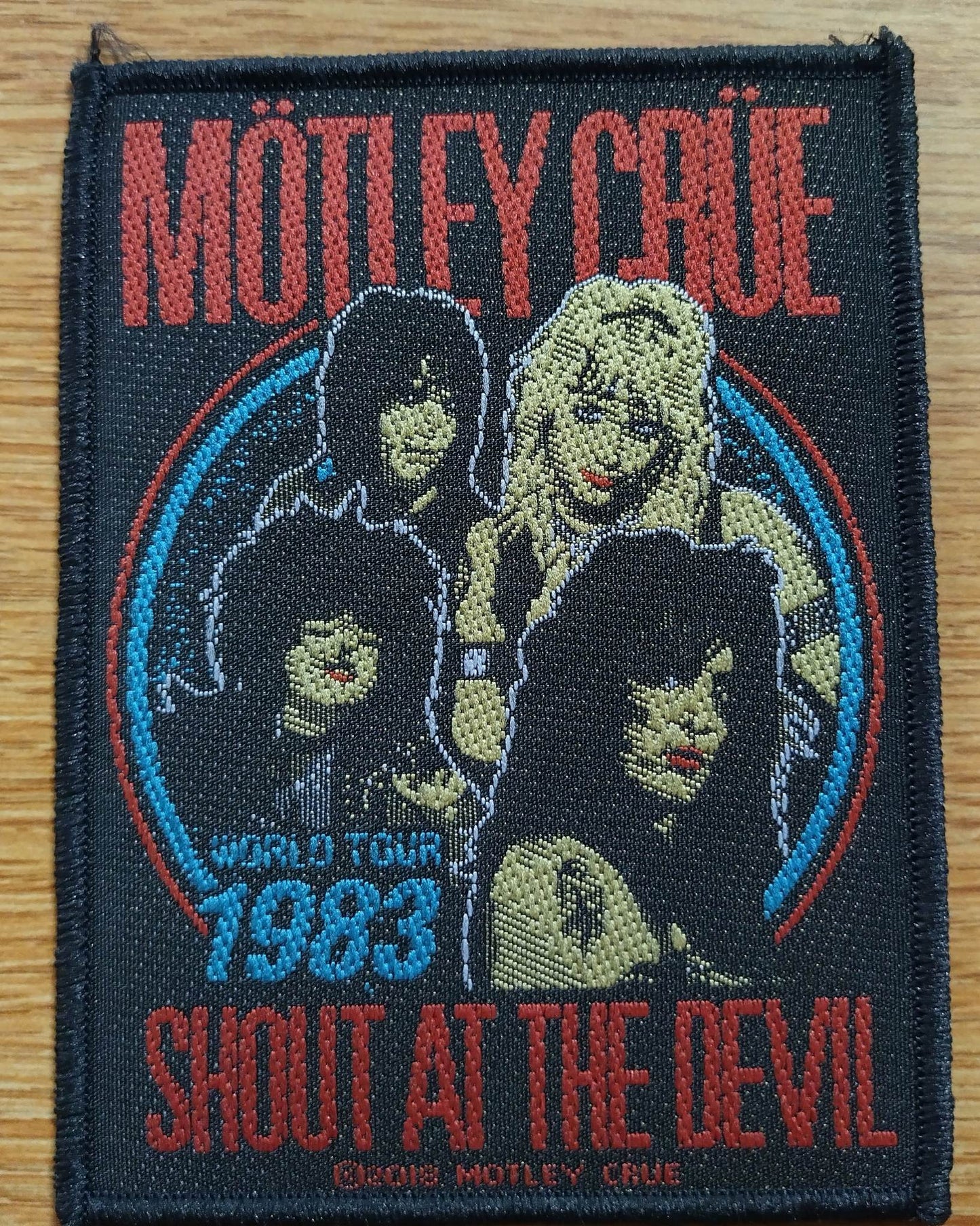 Motley Crue Shout at the devil 83 Woven Patch