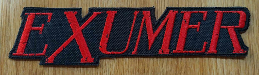 Exhumer name Patch red letters