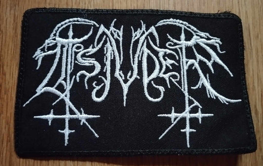 Tsjuder name Patch white letters