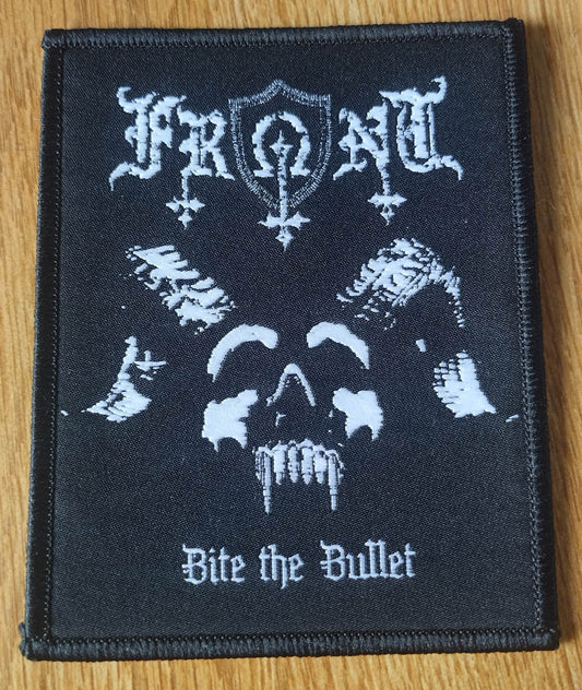 Front bite the bullet Woven Patch