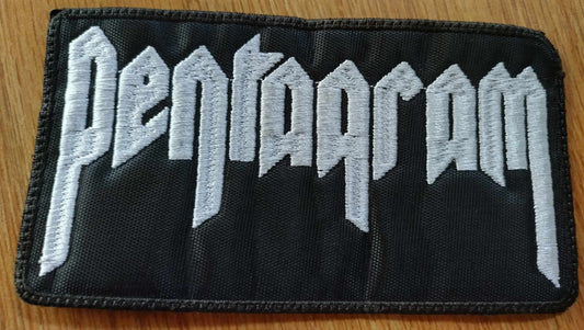 Pentagram name Patch white letters