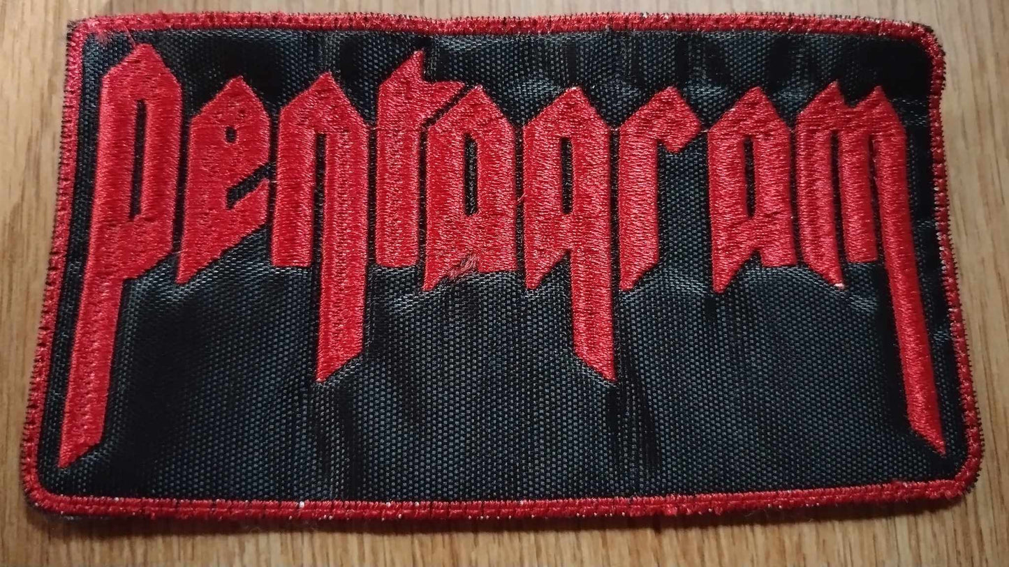 Pentagram name Patch Red border